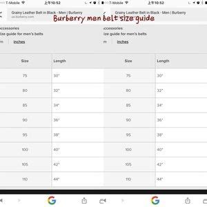 burberry replacement belts|Burberry belt size chart.